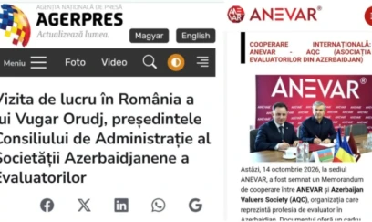 Rumıniyanın dövlət xəbər agentliyi AQC sədrinin səfərinə diqqət ayırıb 