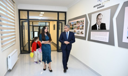 Şamaxı şəhərində Xınıslı körpələr evi-uşaq bağçasının açılışı olub 