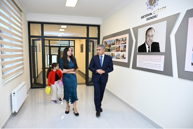 Şamaxı şəhərində Xınıslı körpələr evi-uşaq bağçasının açılışı olub 