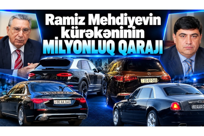 Ramiz Mehdiyevin kürəkəninin milyonluq avtomobil kolleksiyası gündəmdə - FOTOLAR