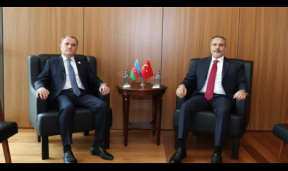 Ceyhun Bayramov Hakan Fidanla görüşdü